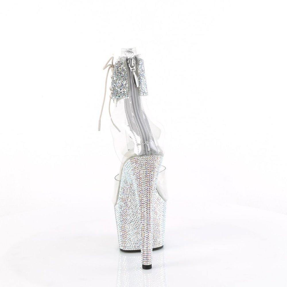Pleaser Bejeweled 724RS-02 7 Inch Ankle Cuff Sandal - Picture 2 of 3